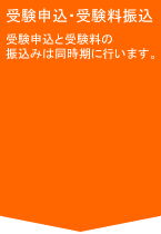 受験申込・受験料振込