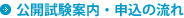 公開試験 申込の流れ