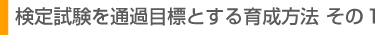 ���莎����ʉߖڕW�Ƃ���琬���@ ���̂P