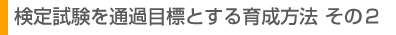 ���莎����ʉߖڕW�Ƃ���琬���@ ���̂Q